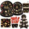 Christmas Party Supplies-222 PCS-Christmas Paper Plates and Napkin Sets for 24 Guests-with Christmas Plate